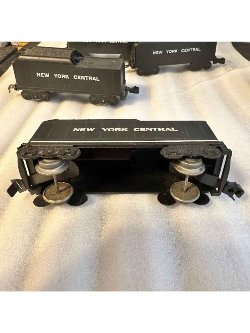 Lot of five Vintage Marx Toy Plastic Tenders New York Central Marlines